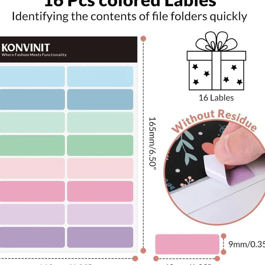 Konvinit Dokumentenmappe A4 mit 6 Fächern - Blumenmuster, ideal für Büro