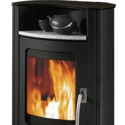 Koppe Caron 7 II Kaminofen 7 kW Schwarz mit Teefach