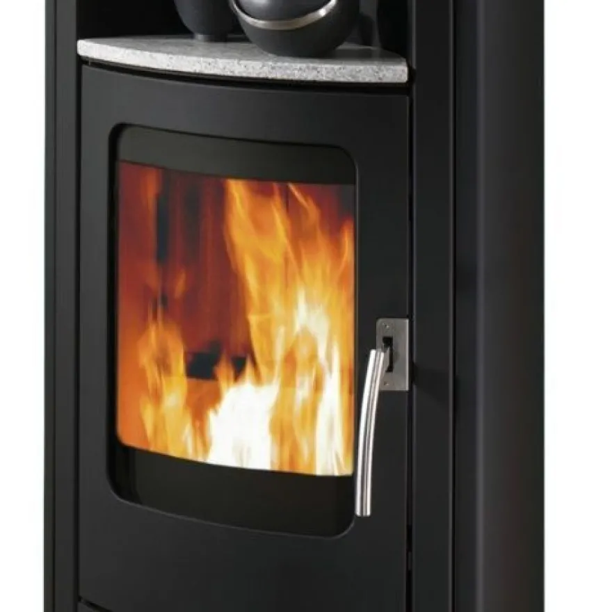 Koppe Caron 7 II Kaminofen 7 kW Schwarz mit Teefach