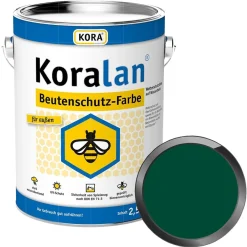 KORA Koralan Beutenschutz-Farbe 2.5 LTR Wetterschutzfarbe für Bienenkästen