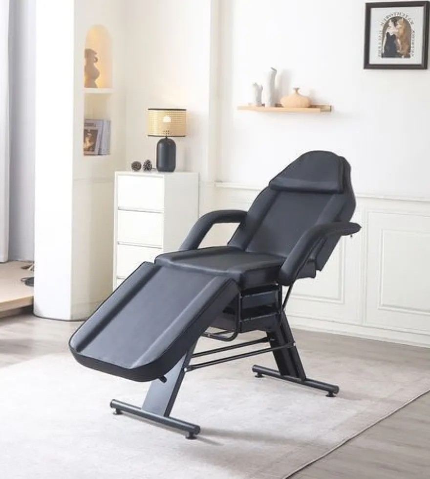 Kosmetikstuhl mit Wannen schwarz Bett Liege SPA Tattoo