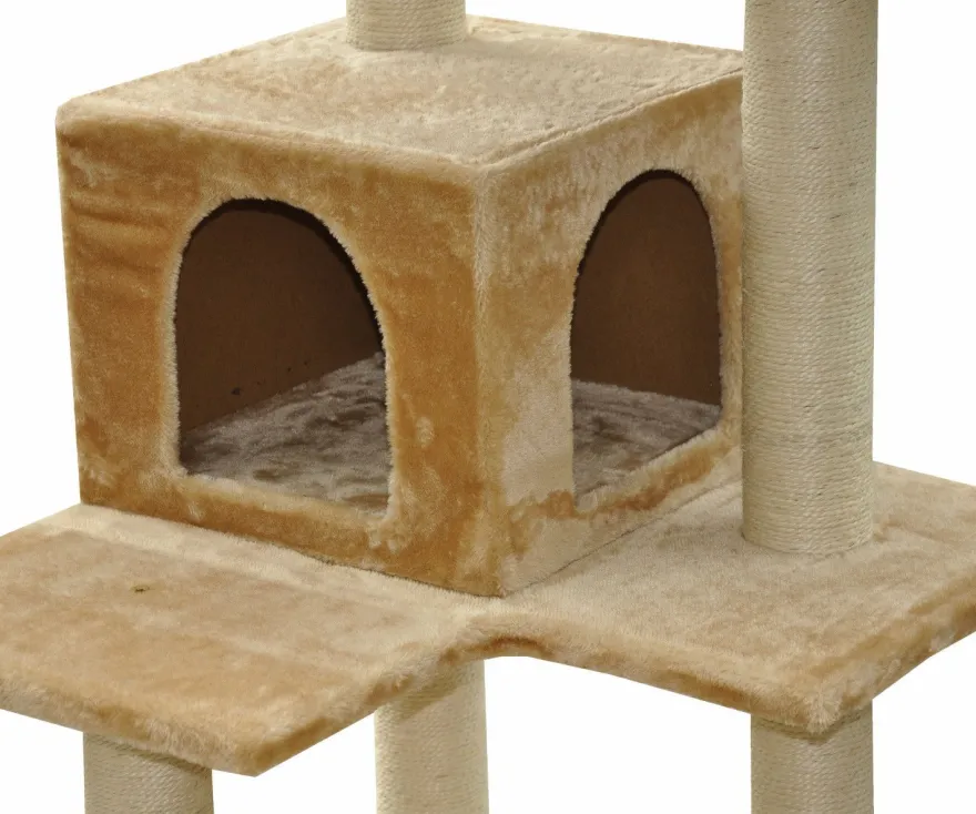 Kratzbaum Findus beige 138 x 60 x 60 cm