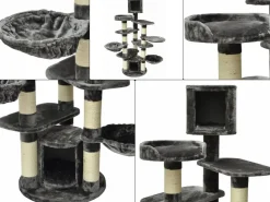 Kratzbaum Phoenix grau 180 x 130 x 60 cm