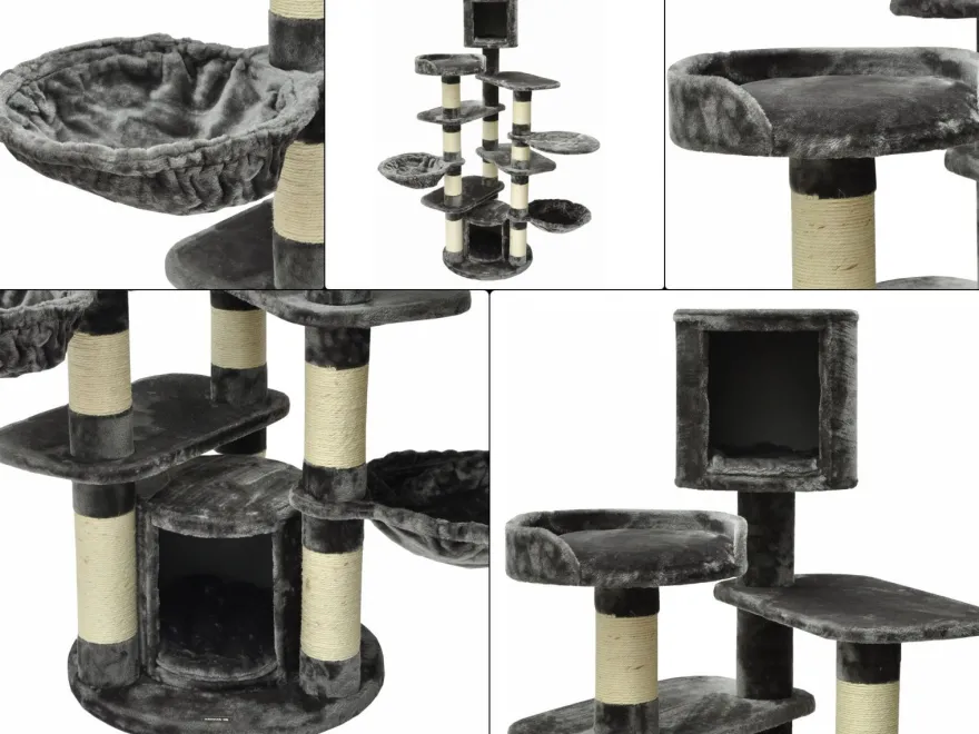 Kratzbaum Phoenix grau 180 x 130 x 60 cm