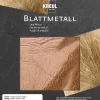 KREUL 99403 - Blattmetall Kupfer, 14 x 14 cm, 6 Blatt, für hochglänzende, metallische