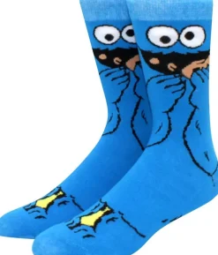 Krümelmonster Blaue Socken - Sesamstraße Crew Lustige Cartoon-Socken