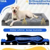 KSIIA Orthopädisches Hundebett XXL (121x76x18cm) Grau - Abnehmbarer Bezug, 3