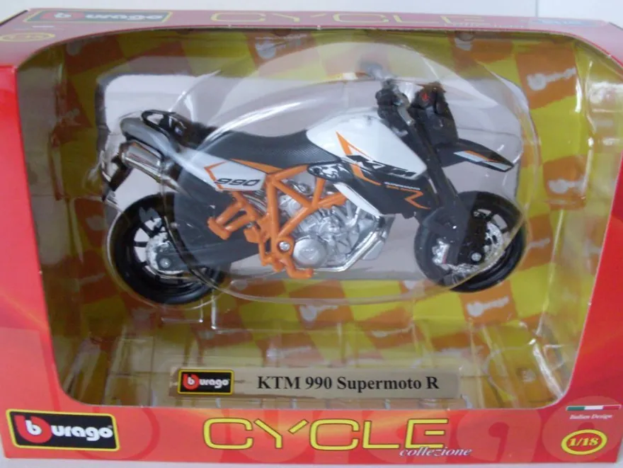 KTM 990 Supermoto R, Bburago Motocross Motorrad Modell 1:18