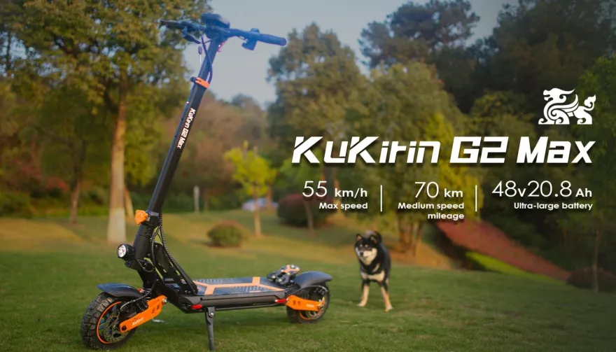 KuKirin G2 Max 1000W faltbarer Elektroroller, Höchstgeschwindigkeit 55km/h,20.8AhAkku