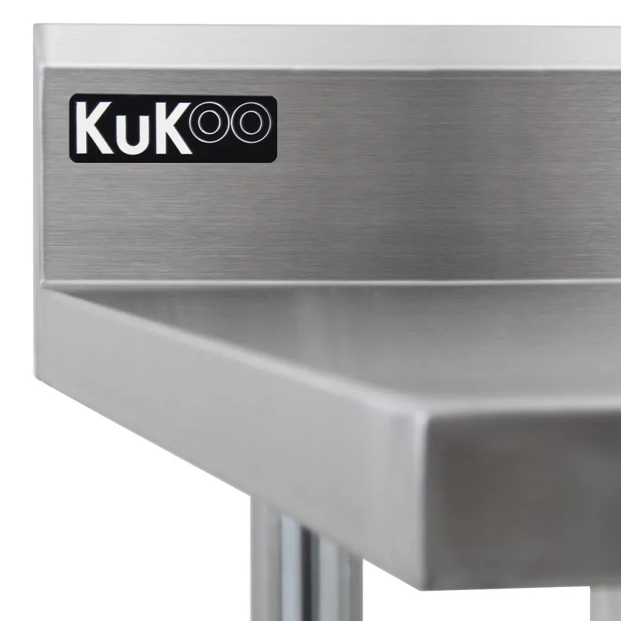 KuKoo Gastro Catering Edelstahl Arbeitstisch Küchentisch Zubereitungstisch 183cm