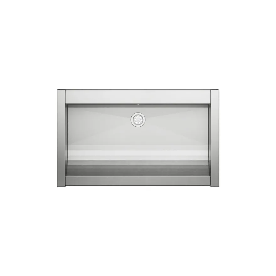 KUNe Solidum 70, Ausgussbecken Edelstahl 78,2 x 47 x 28 cm