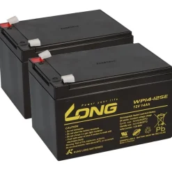 Kung Long WP14-12SE Akku-Satz 24V 14Ah für Robomow 24V Rasenroboter – 2x 12V AGM