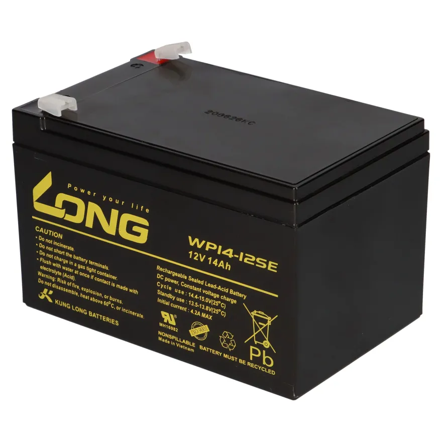 Kung Long WP14-12SE Akku-Satz 24V 14Ah für Robomow 24V Rasenroboter – 2x 12V AGM
