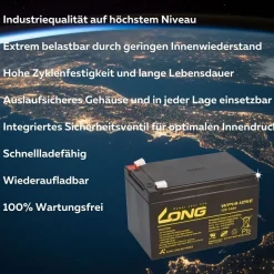 Kung Long WP14-12SE Akku-Satz 48V 14Ah für SP0051 – 4x 12V AGM