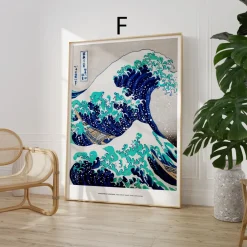 Kunst Poster · Geschenkidee · Berühmte Gemälde Vintage Illustrationen Japanis
