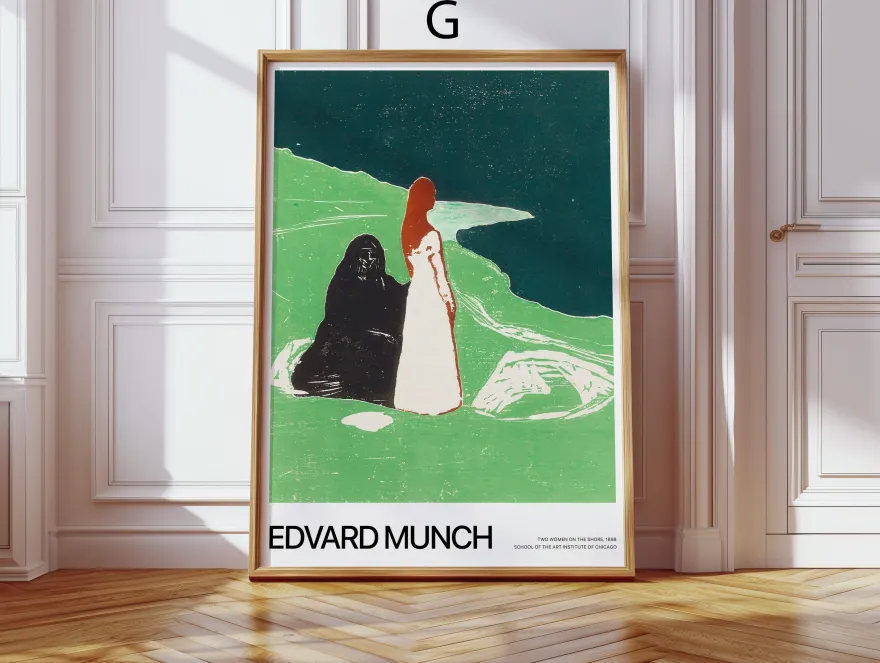 Kunst Poster · Geschenkidee · Edvard Munch Expressionismus Ikonische Gemälde
