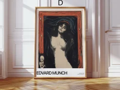 Kunst Poster · Geschenkidee · Edvard Munch Expressionismus Ikonische Gemälde