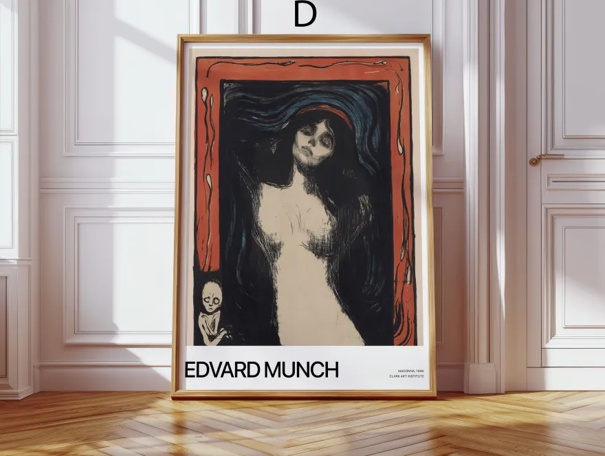 Kunst Poster · Geschenkidee · Edvard Munch Expressionismus Ikonische Gemälde