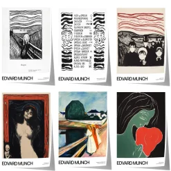 Kunst Poster · Geschenkidee · Edvard Munch Expressionismus Ikonische Gemälde