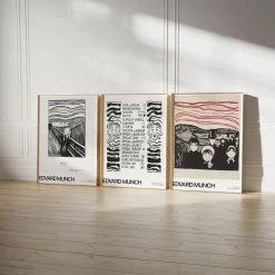 Kunst Poster · Geschenkidee · Edvard Munch Expressionismus Ikonische Gemälde