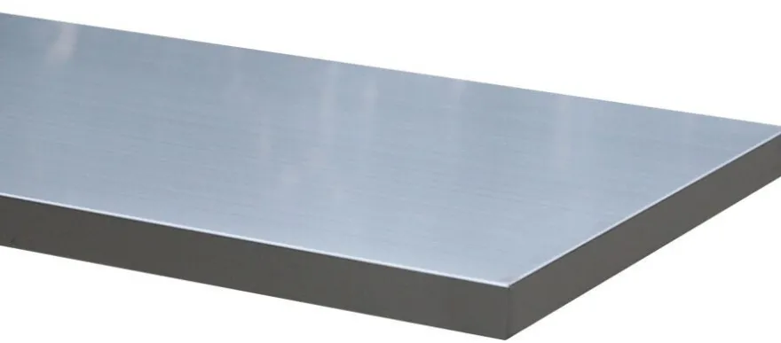 Kunzer Edelstahlplatte, 2.041 x 463 x 38 mm WES80S