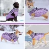 Kuoser Wintermantel für große Hunde - Winddichte, wasserdichte Hundejacke mit