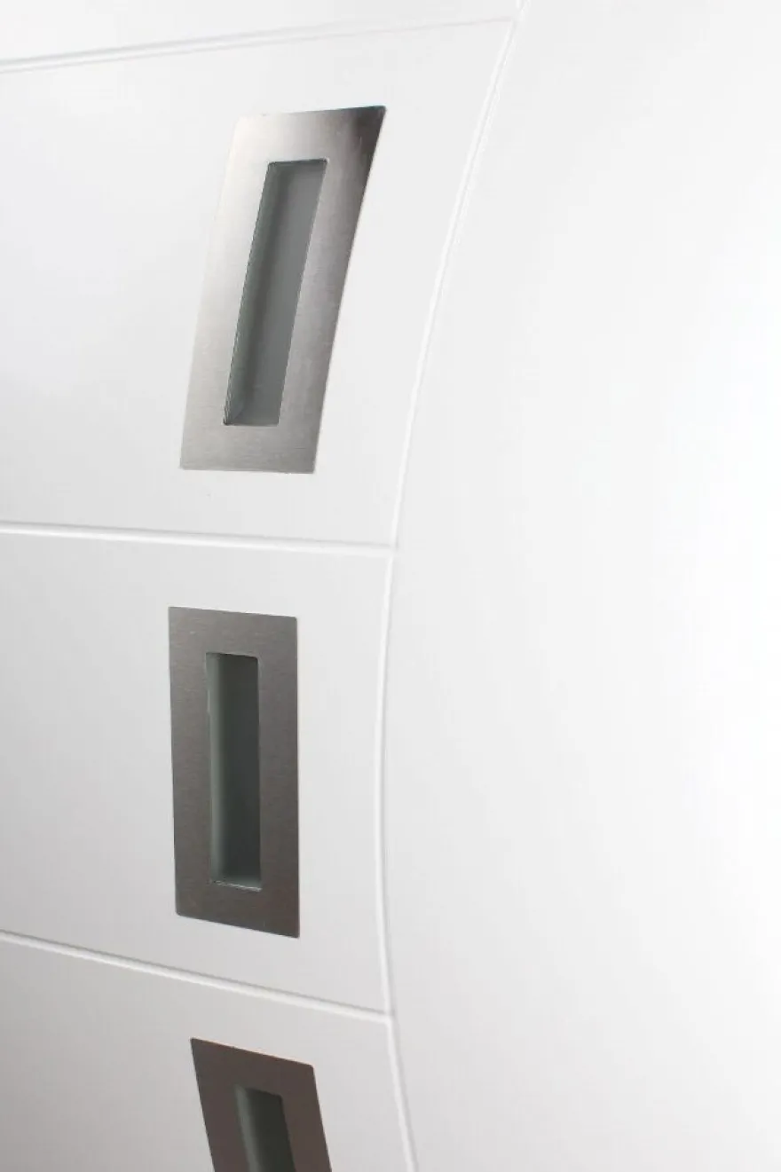 kuporta Haustüren Kunststoff Designline weiß Nebeneingangstür Eingangstür Türen