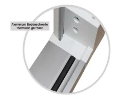 kuporta Haustüren Kunststoff Designline weiß Nebeneingangstür Eingangstür Türen