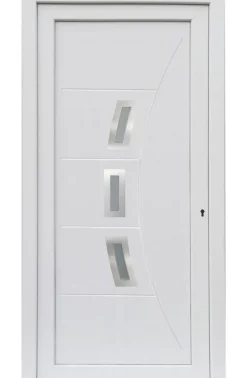 kuporta Haustüren Kunststoff Designline weiß Nebeneingangstür Eingangstür Türen