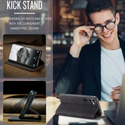 KZB Handyhülle für Samsung Galaxy S24 FE 5G, Klapptasche in Lederoptik