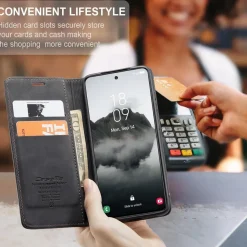 KZB Handyhülle für Samsung Galaxy S24 FE 5G, Klapptasche in Lederoptik