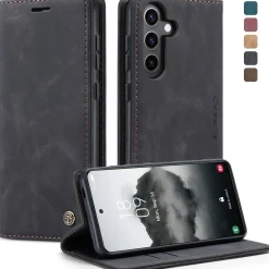 KZB Handyhülle für Samsung Galaxy S24 FE 5G, Klapptasche in Lederoptik