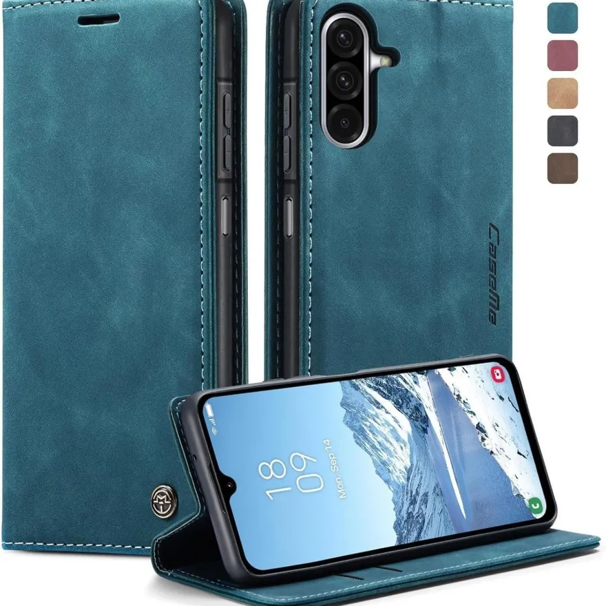 KZB Handyhülle für Samsung Galaxy A26 5G, Klappbar Tasche Flip in Lederoptik