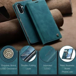 KZB Handyhülle für Samsung Galaxy A26 5G, Klappbar Tasche Flip in Lederoptik