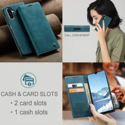 KZB Handyhülle für Samsung Galaxy A26 5G, Klappbar Tasche Flip in Lederoptik