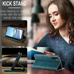 KZB Handyhülle für Samsung Galaxy A26 5G, Klappbar Tasche Flip in Lederoptik