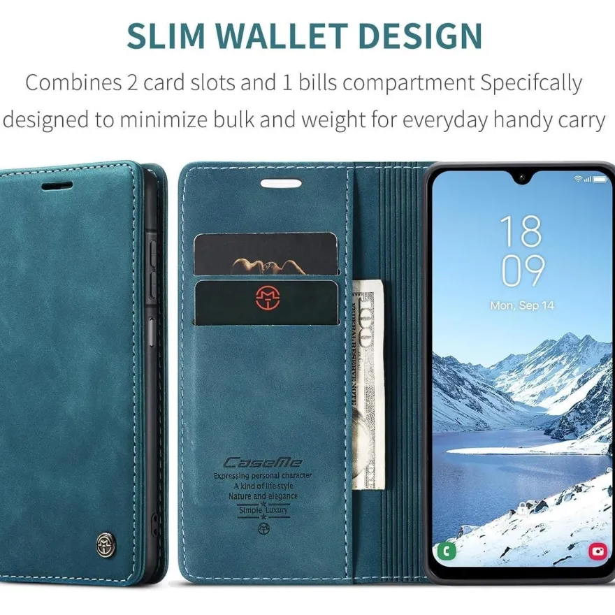 KZB Handyhülle für Samsung Galaxy A26 5G, Klappbar Tasche Flip in Lederoptik
