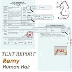 LaaVoo Echthaar Tressen zum Einnähen Blond Remy Extensions 60cm 100g - Bleiche
