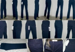 Lacoste Classic HF 2649 166 Elegante Leinen Jeans Hose Regular 32 bis 44 Marine