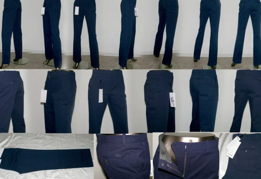 Lacoste Classic HF 2649 166 Elegante Leinen Jeans Hose Regular 32 bis 44 Marine