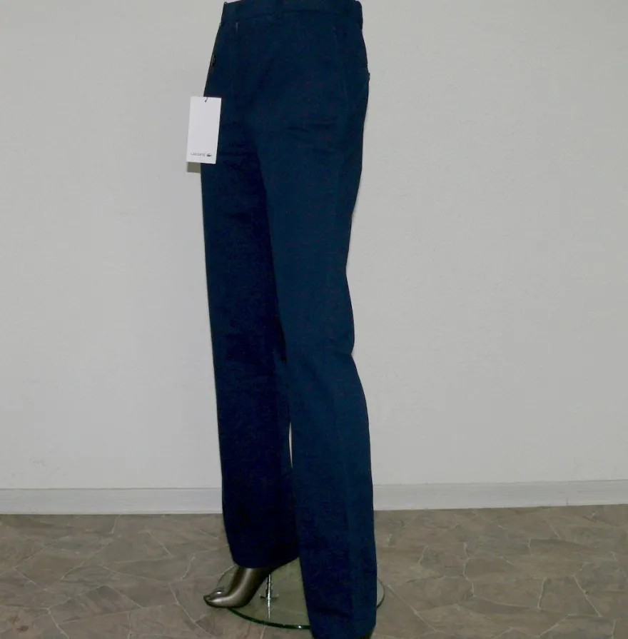 Lacoste Classic HF 2649 166 Elegante Leinen Jeans Hose Regular 32 bis 44 Marine