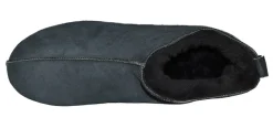 Lammfell Leder Mokassin Hausschuhe Pantoffeln Hüttenschuhe Slipper Gr.36-47 Grau
