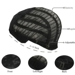 Lange Halb Grau Halb Schwarz Perücke für Damen - Gerade Goth Haar Perücke mit