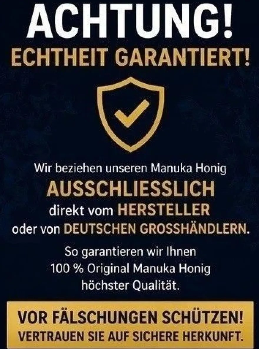 Larnac Manuka Honig MGO 600+ 250 g aus Neuseeland Manukahonig