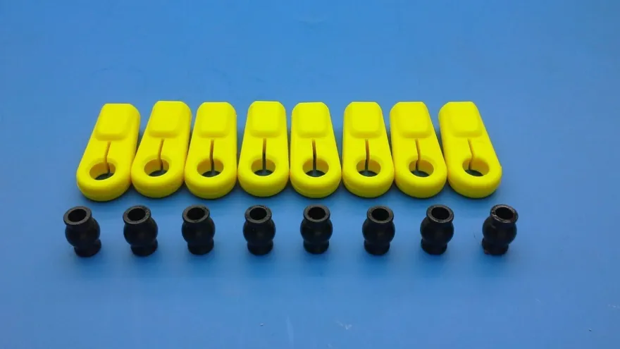 Lauterbacher Kugelpfannen-Set gelb für Gewinde M 6 für FG Marder E