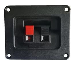Lautsprecherterminal eckig 80x65mm Terminal 2- polig TOP Preis !!!