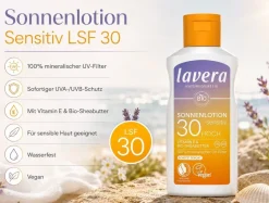 Lavera Naturkosmetik - Sonnenlotion Sensitiv LSF 30 100 ml mineralisch vegan
