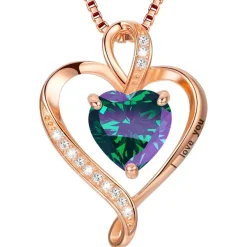 LAVUMO Herz Kette Damen Silber 925