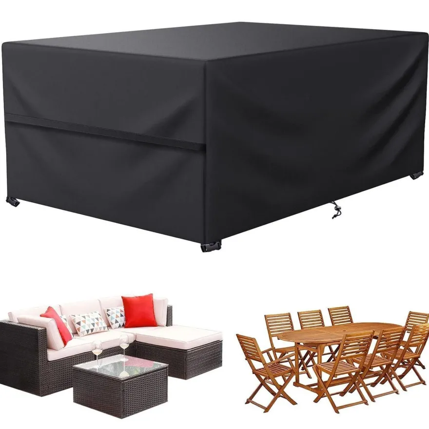 LCGOD Abdeckhaube für Gartenmöbel, 213x132x74cm, Wasserdicht, 600D Oxford Gewebe