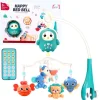 Lean Ferngesteuertes Kinderbett-Karussell Lullabies Sounds Blau
